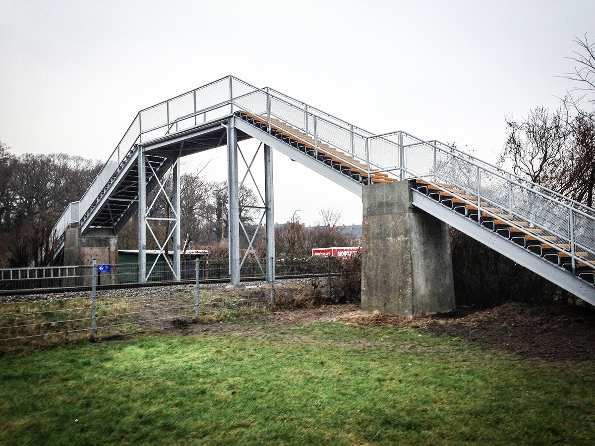 Produktion og montage af bro i Århus